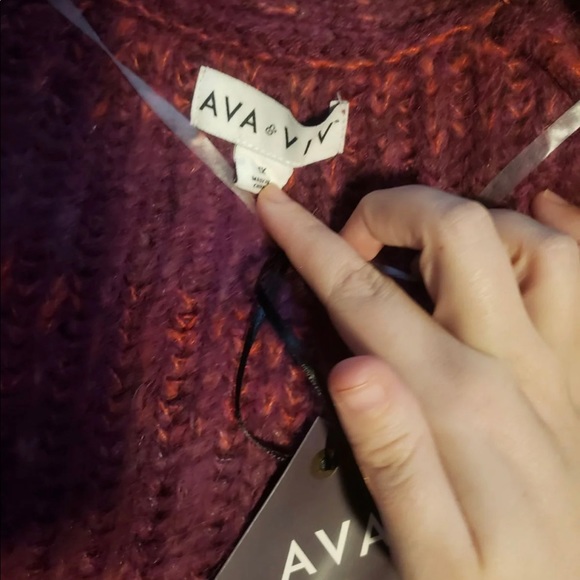 NWT Ava & Viv Women’s Cardigan 1X - Picture 2 of 3